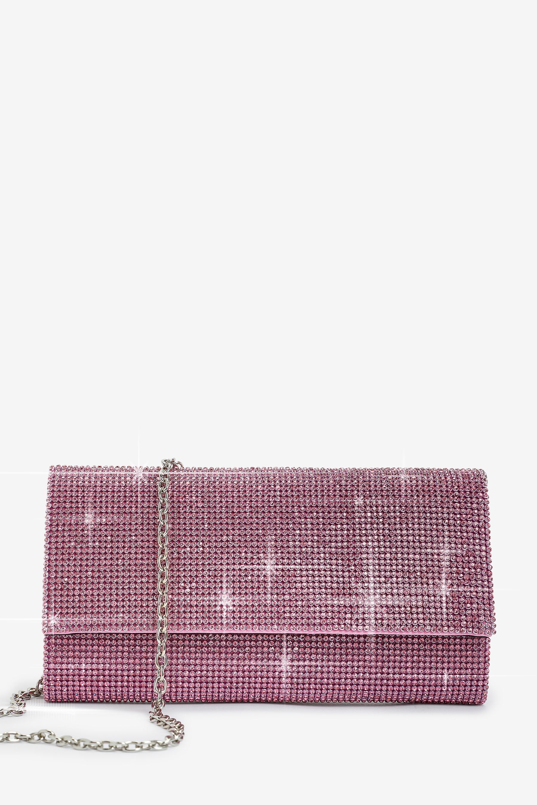 Next pink clutch bag sale