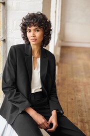 Black Tailored Single Breasted Blazer - Image 1 of 7