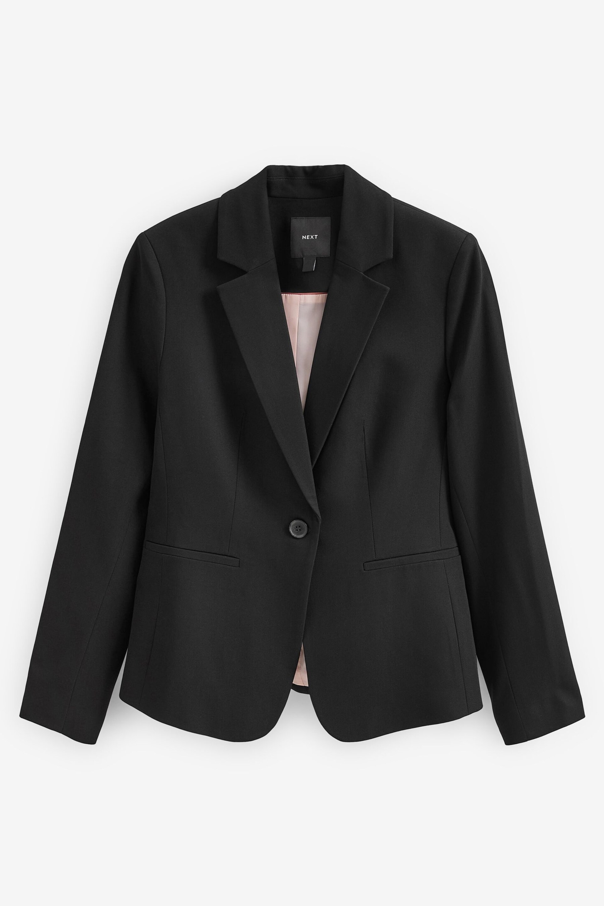 Black Tailored Single Breasted Blazer - Image 6 of 7