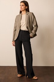 Black Tailored Stretch Wide Leg Trousers - Image 1 of 7