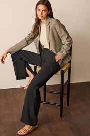 Black Tailored Stretch Wide Leg Trousers - Image 2 of 7