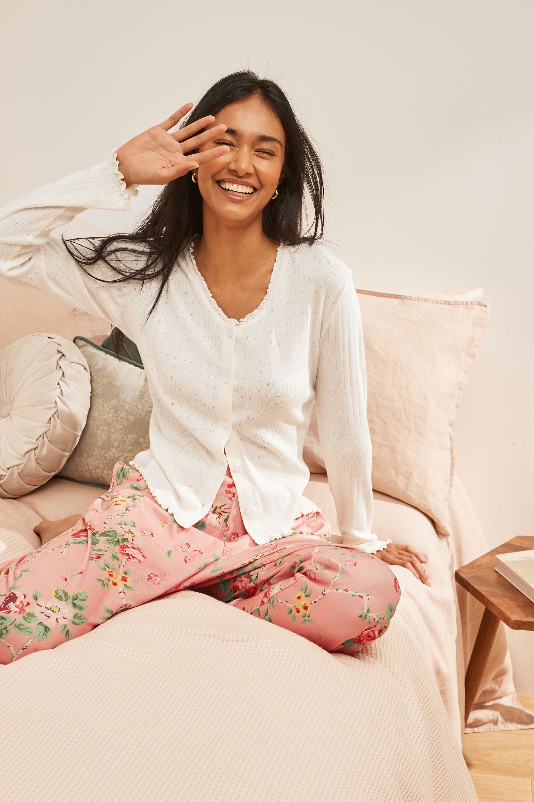 Front fastening pyjamas hot sale