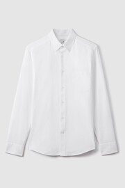Reiss White Greenwich Slim Fit Cotton Oxford Shirt - Image 2 of 6