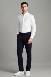 Reiss White Greenwich Slim Fit Cotton Oxford Shirt - Image 3 of 6