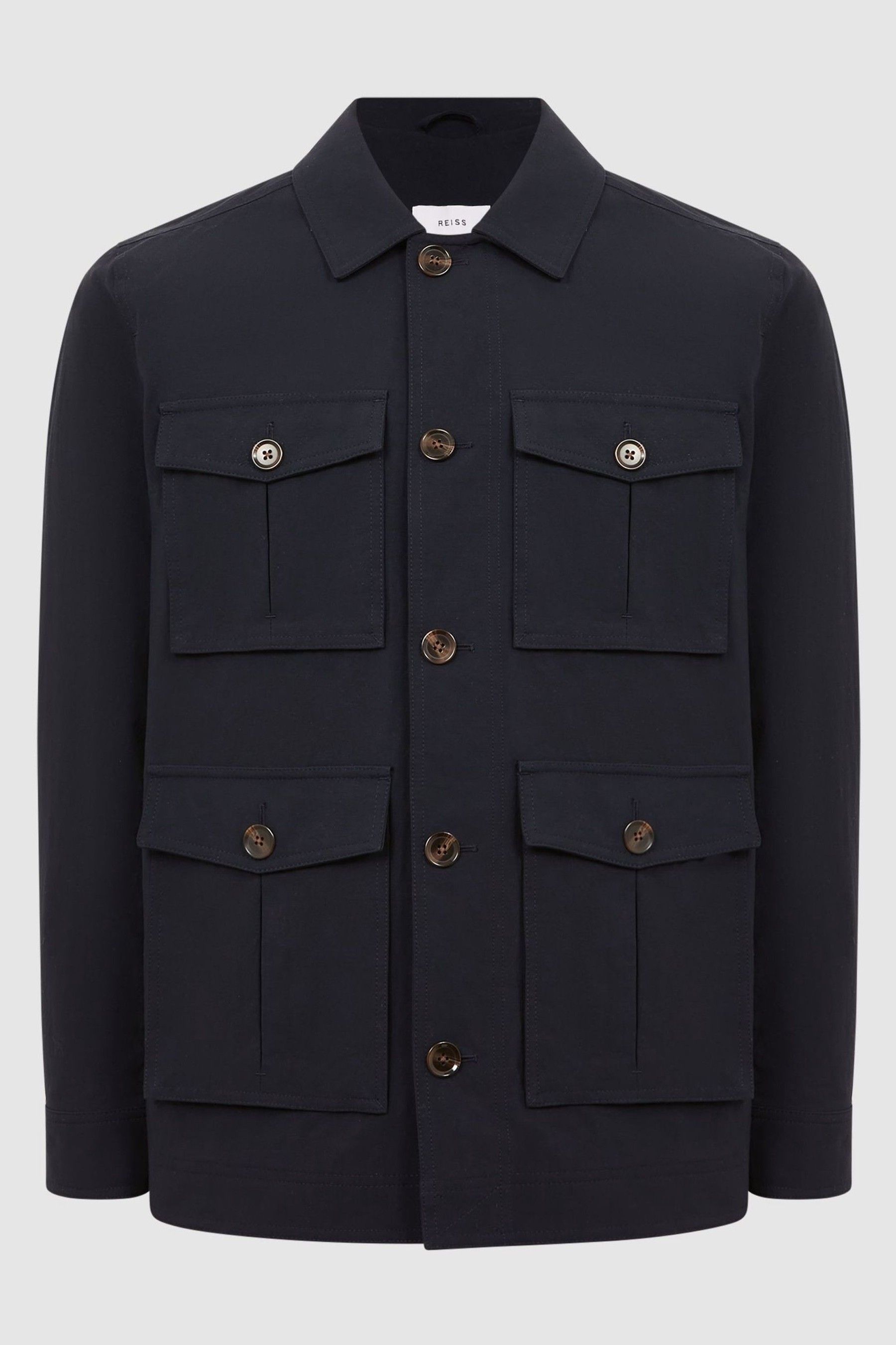 Buy Reiss Navy Hawke Four Pocket Field Jacket from Next Luxembourg
