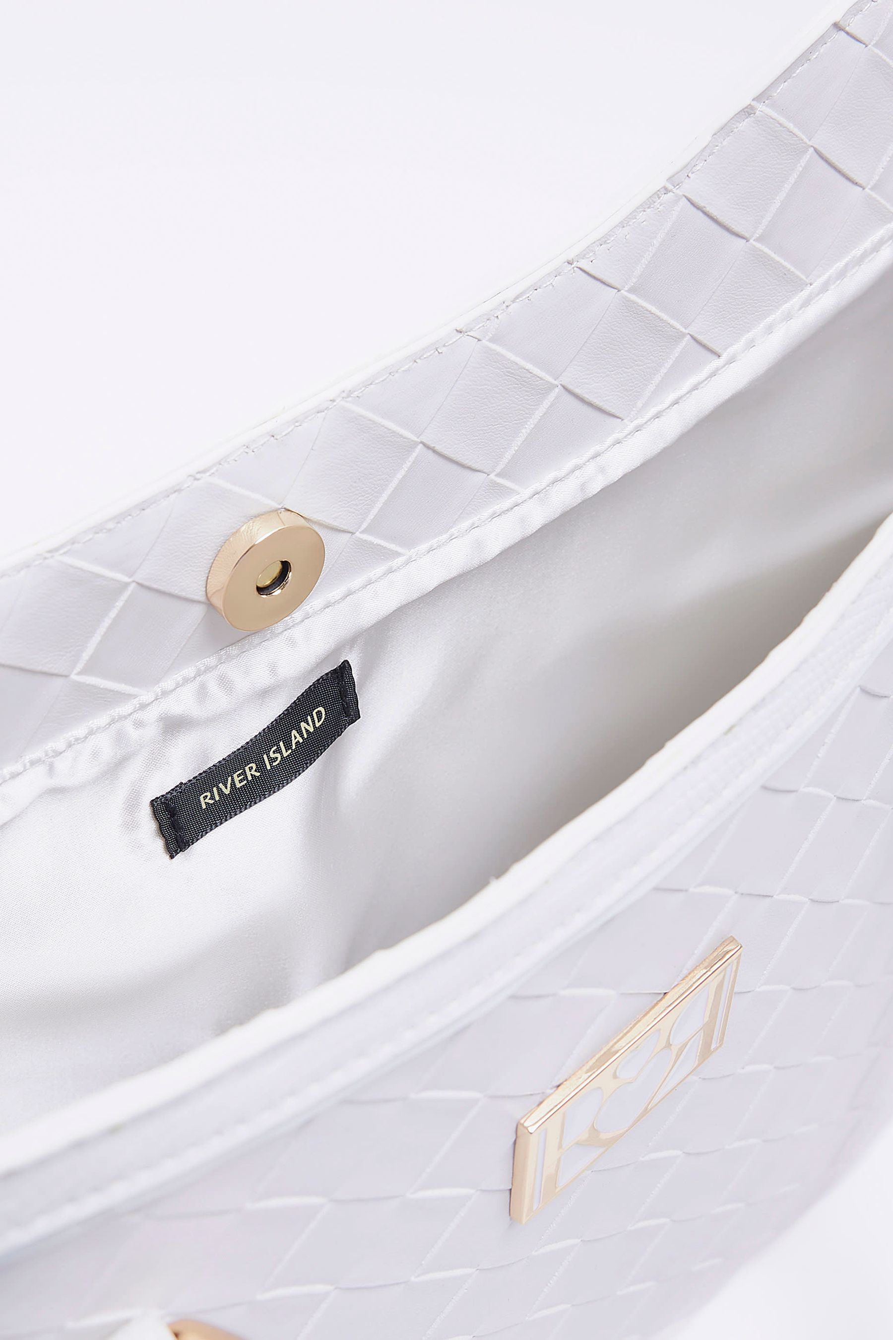 Buy River Island Girls White Woven Shopper Bag from Next Luxembourg