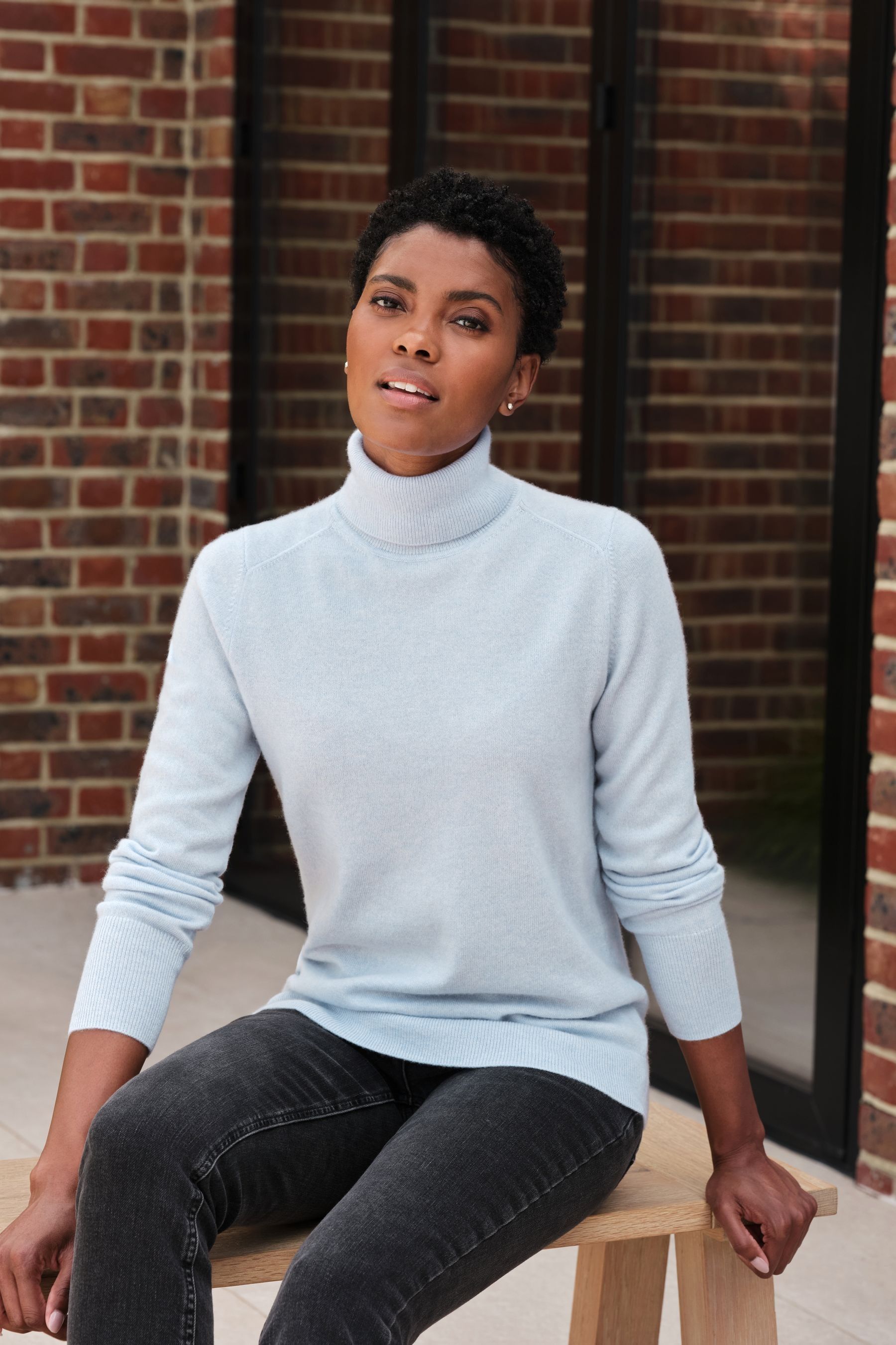 Buy Pure Collection Cashmere Polo Neck Sweater from the Next UK online shop