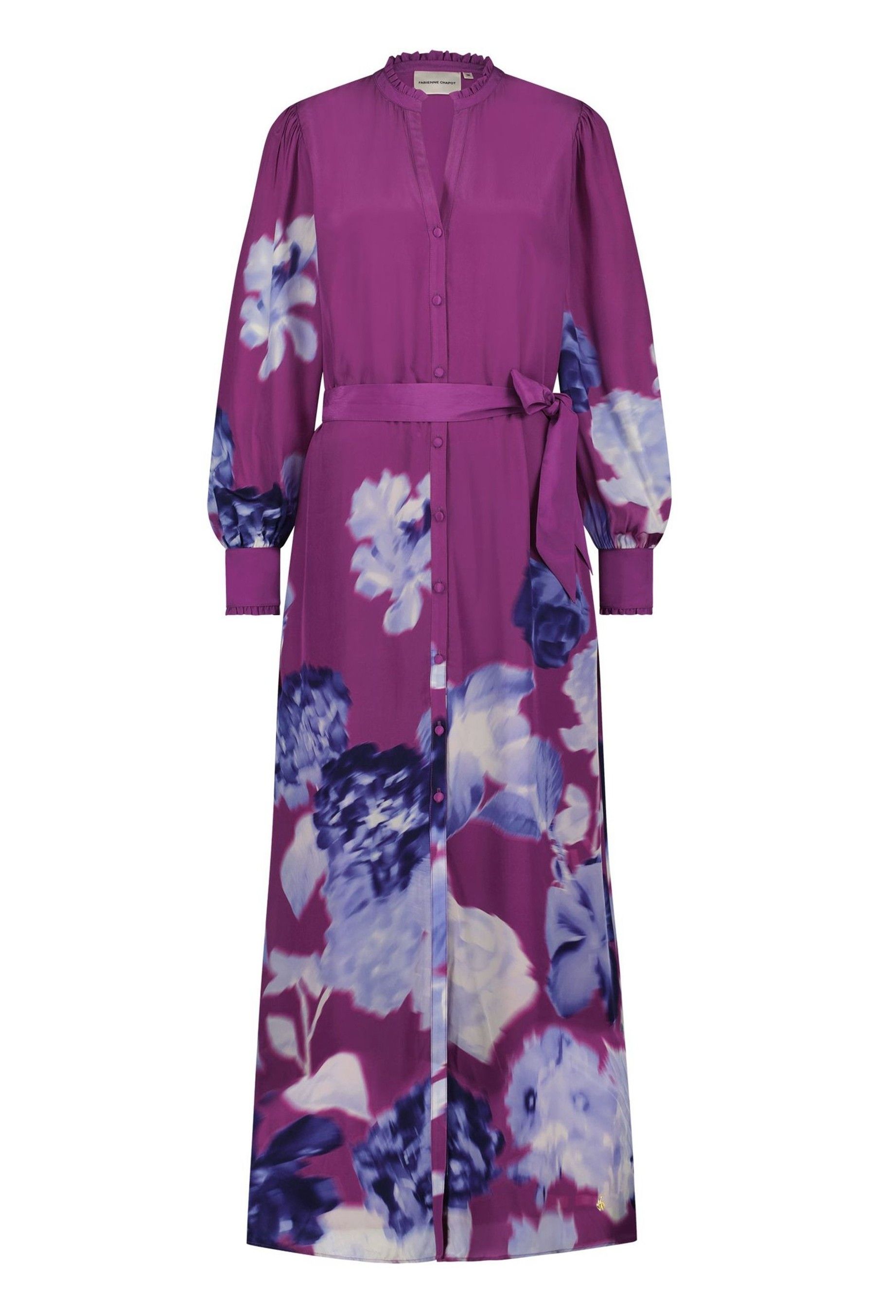Buy Fabienne Chapot Purple Erika Floral Belted Maxi Dress from Next Luxembourg