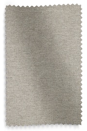 Grey Herringbone Weave Pencil Pleat Lined Curtains - Image 6 of 6