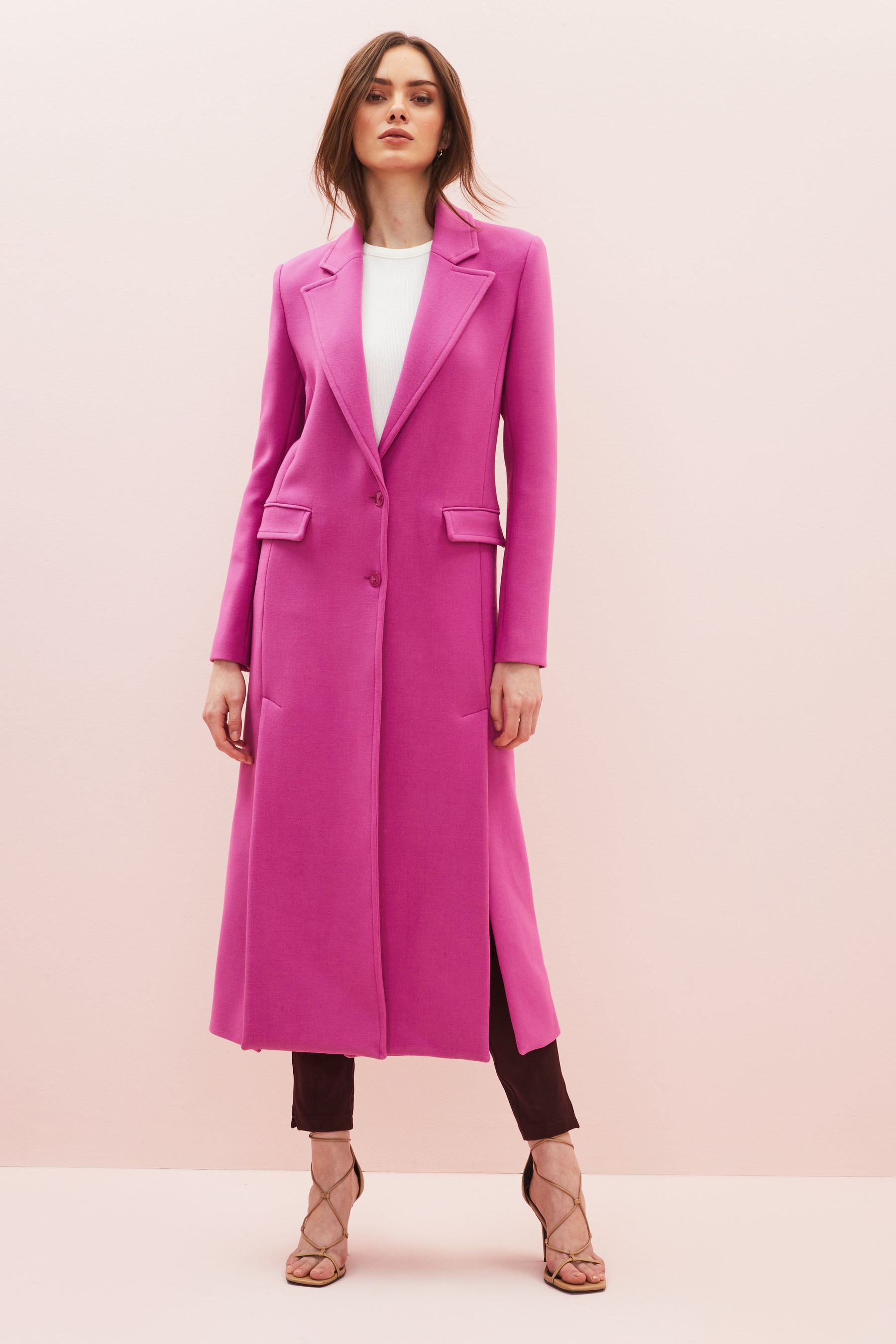 Next ladies pink coat shop