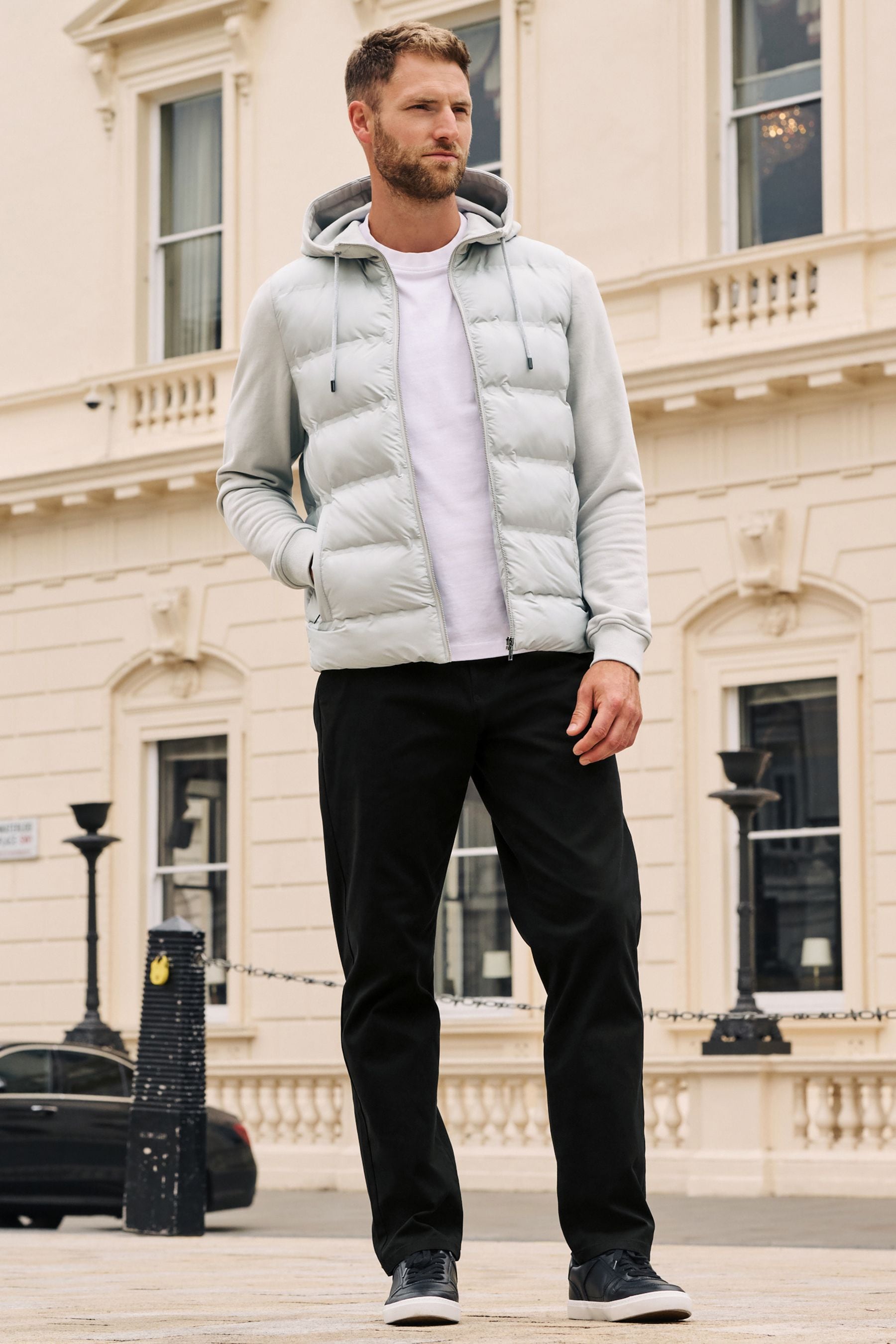 Grey jersey outfits online