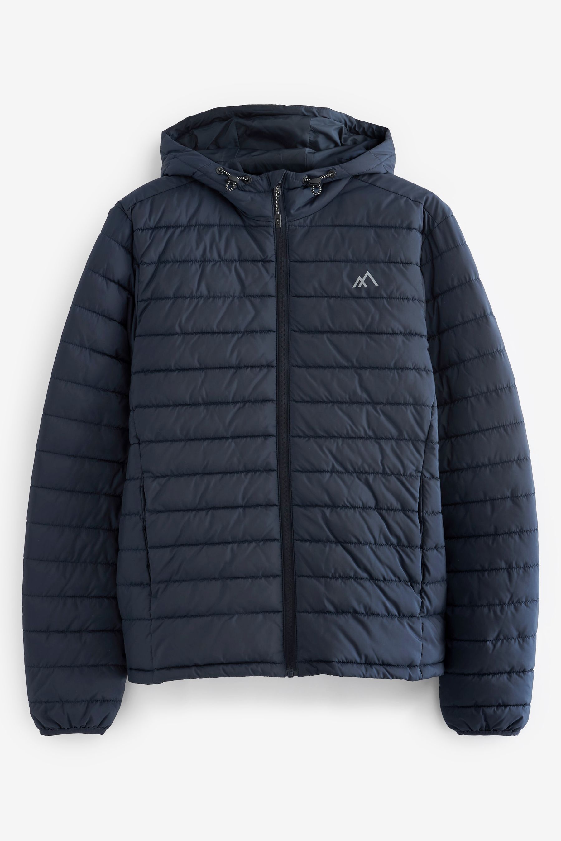 Blue lightweight puffer jacket top