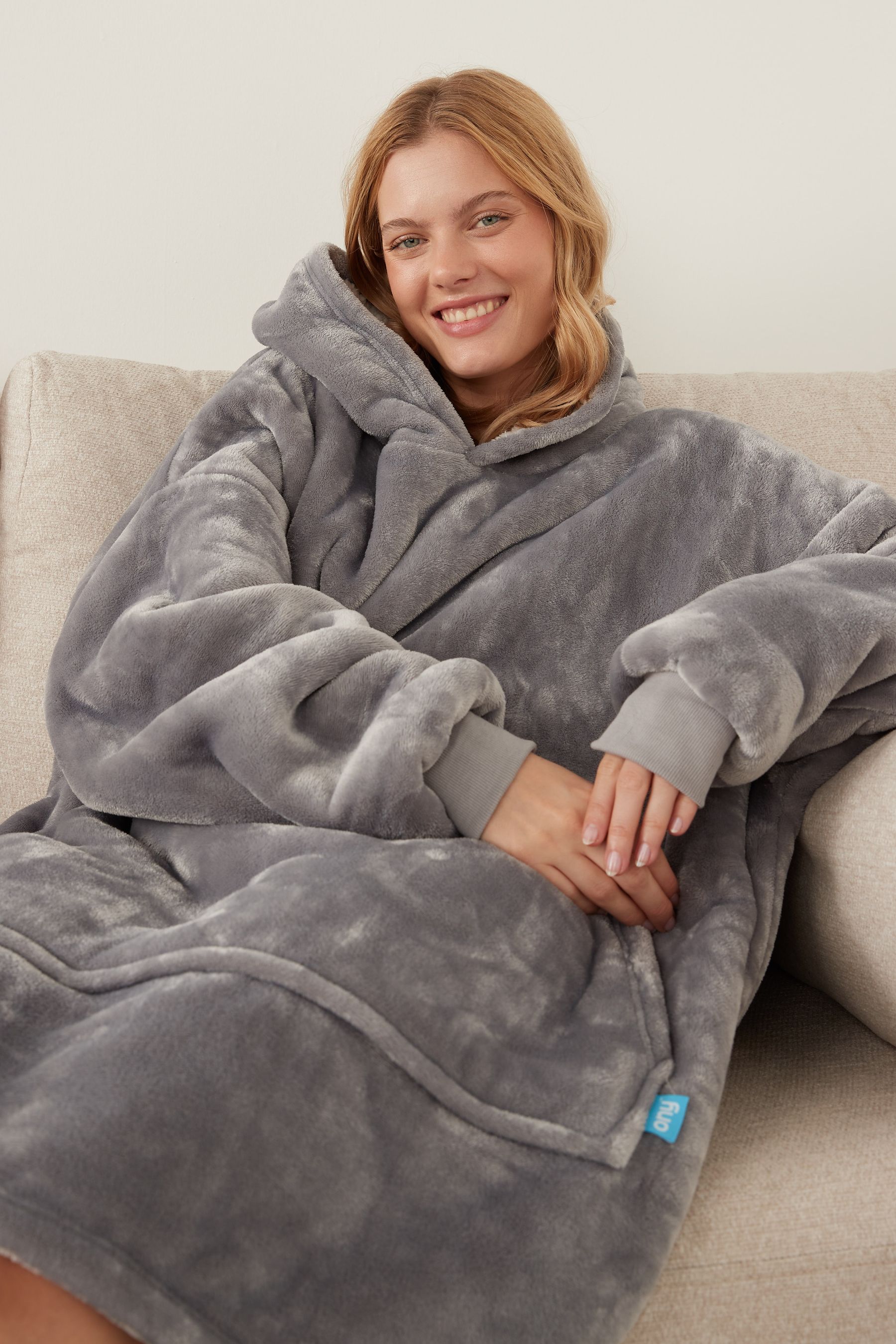 Buy Ony Soft Cosy Fleece Extra Thick Oversized Blanket Hoodie from the Next UK online shop