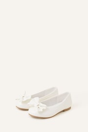 Angels by Accessorize Girls Natural Bow Ballerina Flats - Image 1 of 3