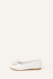 Angels by Accessorize Girls Natural Bow Ballerina Flats - Image 2 of 3