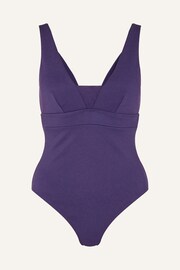 Accessorize Blue Lexi Ribbed Shaping Swimsuit - Image 4 of 4