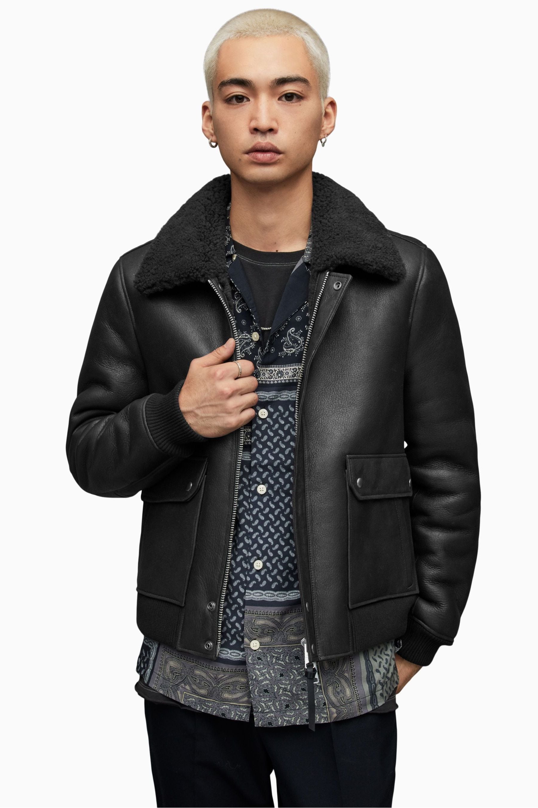 Allsaints aviator jacket hot sale