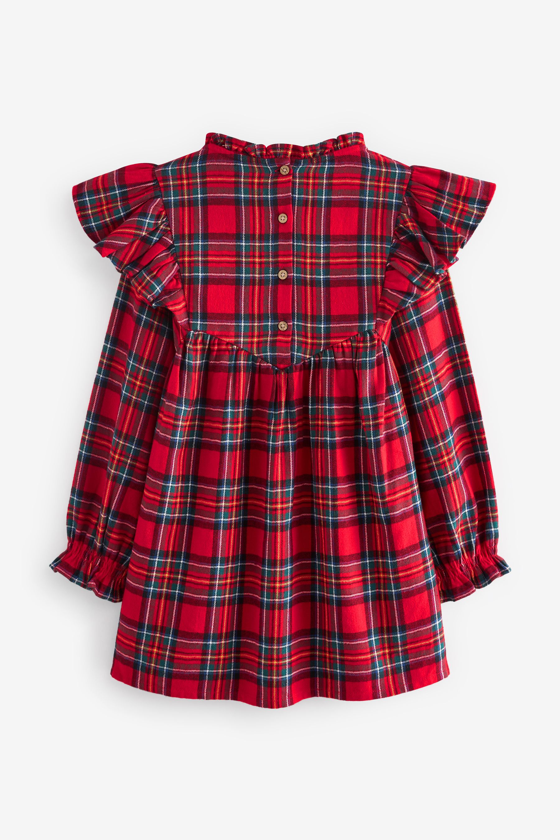 Buy Red Tartan Ruffle Check Dress 3 16yrs from Next Slovakia