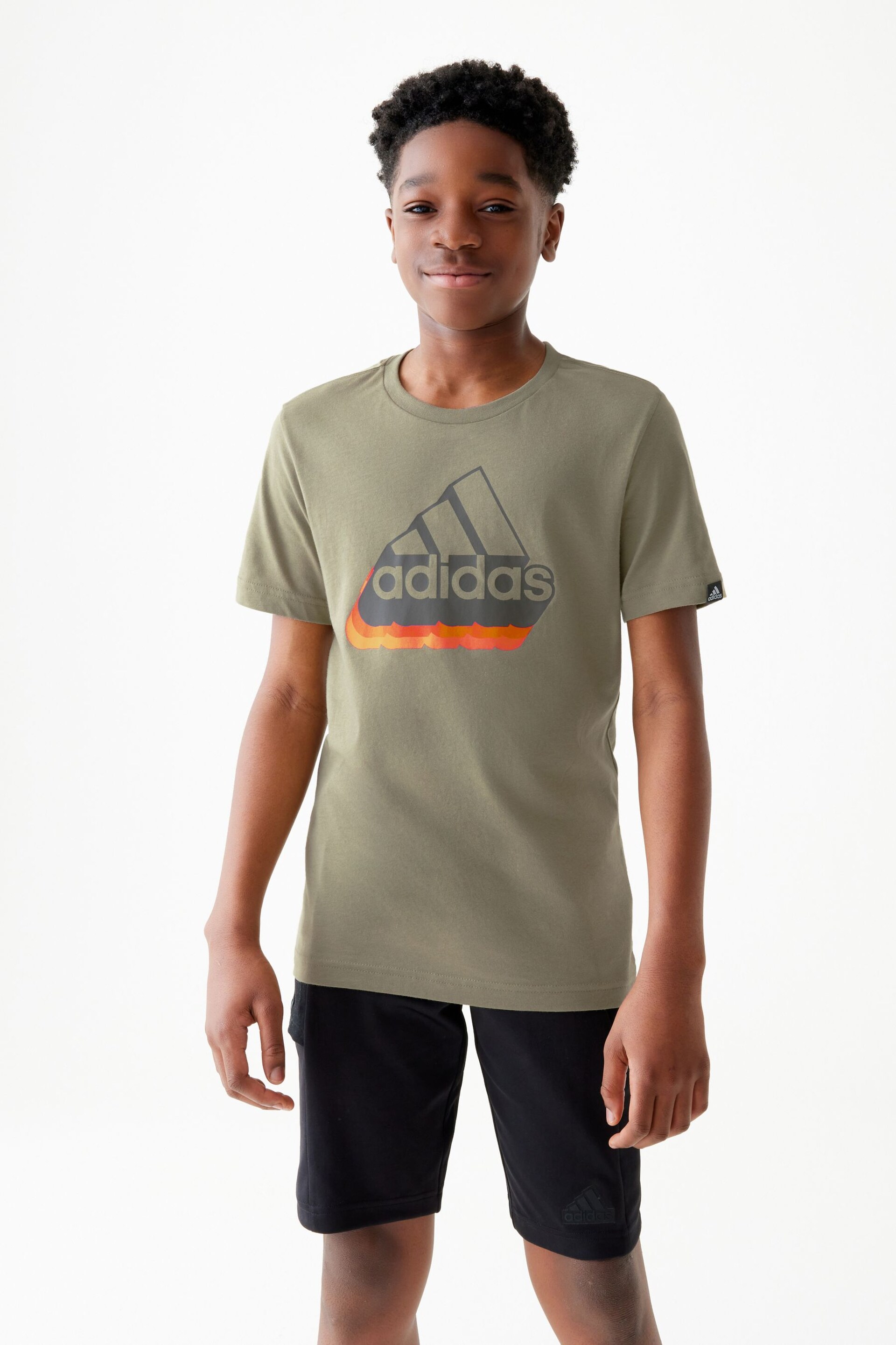 adidas Green Badge Of Sports Graphic T-Shirt - Image 3 of 8