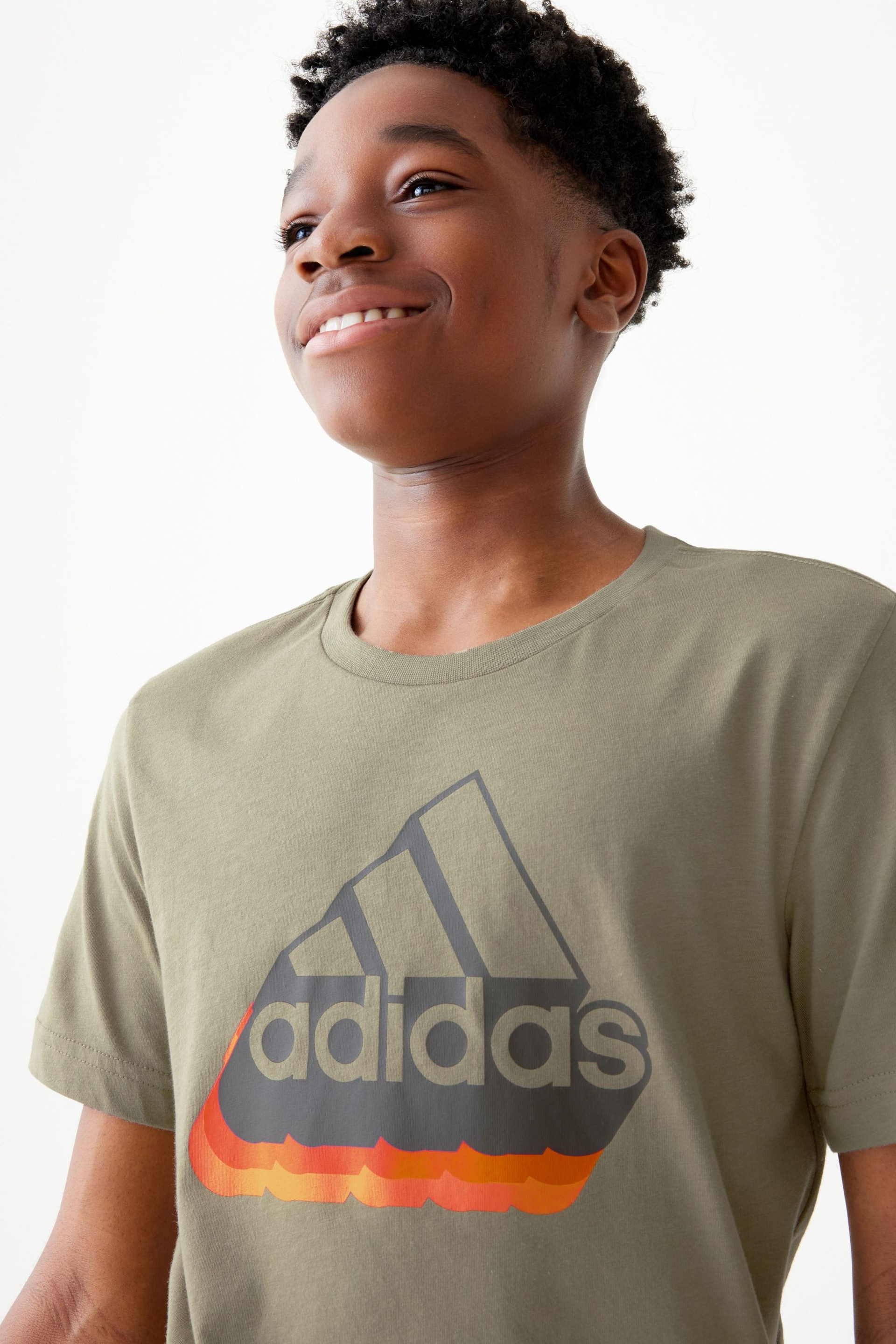 adidas Green Badge Of Sports Graphic T-Shirt - Image 4 of 8
