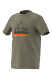 adidas Green Badge Of Sports Graphic T-Shirt - Image 8 of 8
