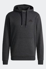 adidas Grey Sportswear Essentials Feel Cozy Fleece Hoodie - Image 4 of 4