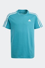 adidas Green Essentials 3-Stripes Cotton T-Shirt - Image 1 of 5