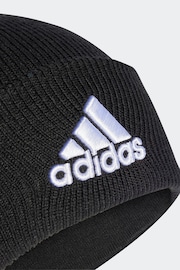 adidas Black LOGO BEANIE CUF - Image 3 of 8