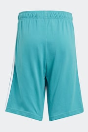 Зеленый - adidas Sportswear Essentials 3 Stripes Knit Shorts - Image 2 of 5