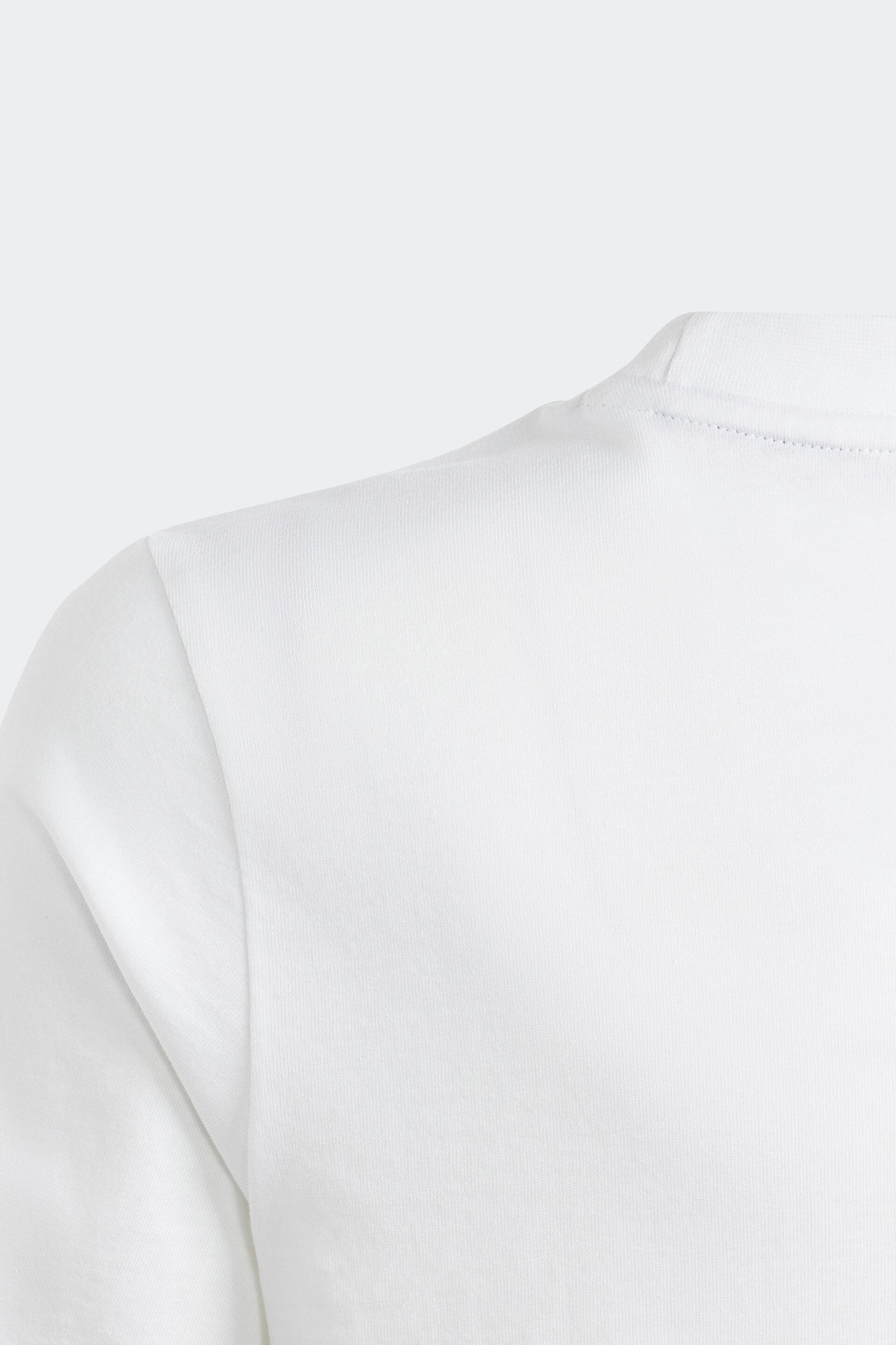 adidas White Sportswear Essentials Small Logo Cotton T-Shirt - Image 4 of 6