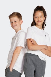 adidas White Sportswear Essentials Small Logo Cotton T-Shirt - Image 6 of 6