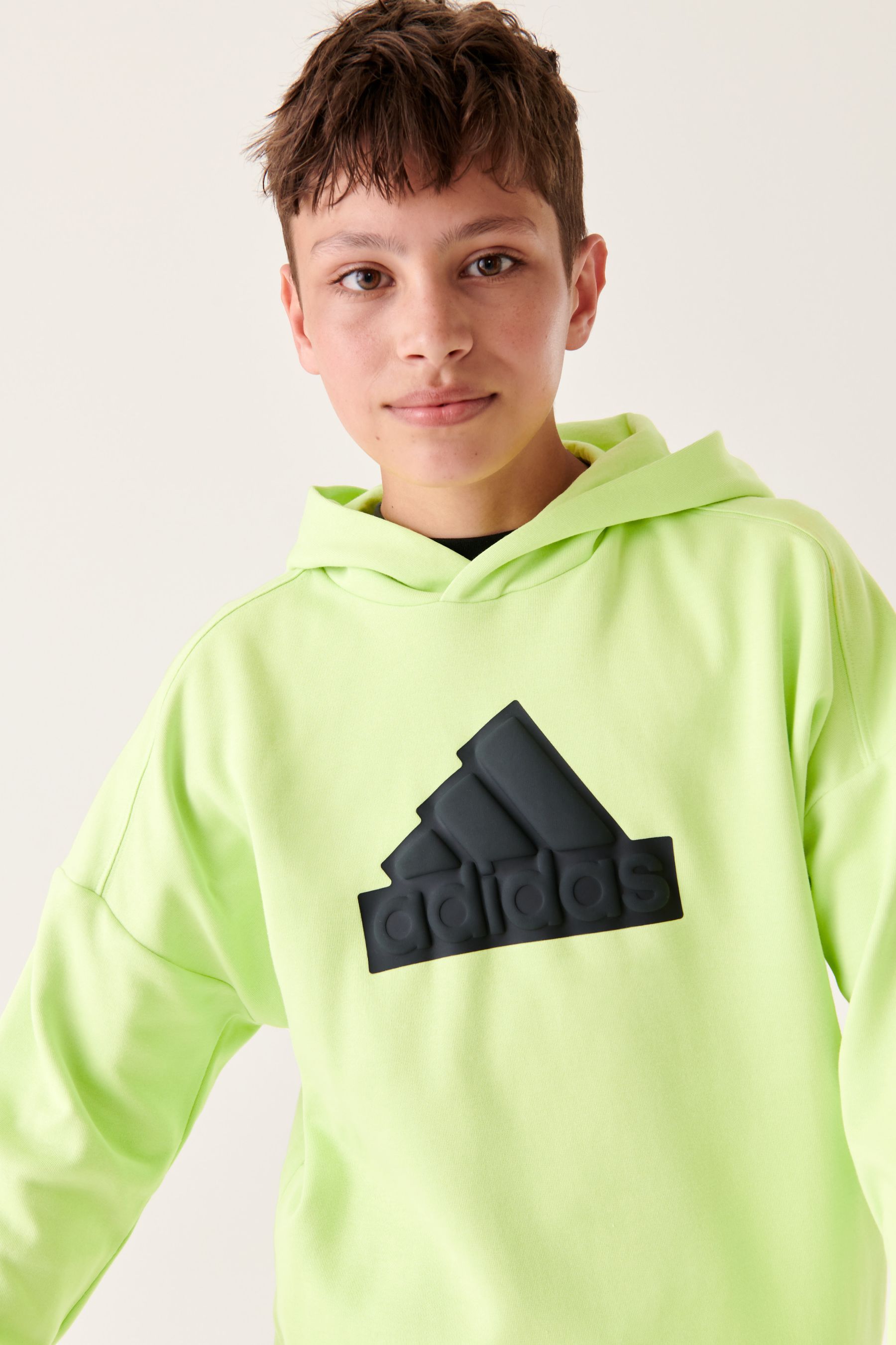 Buy adidas Green Sportswear Future Icons Logo Hoodie from Next Luxembourg