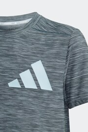 adidas Grey Sportswear Aeroready Heather T-Shirt - Image 3 of 5