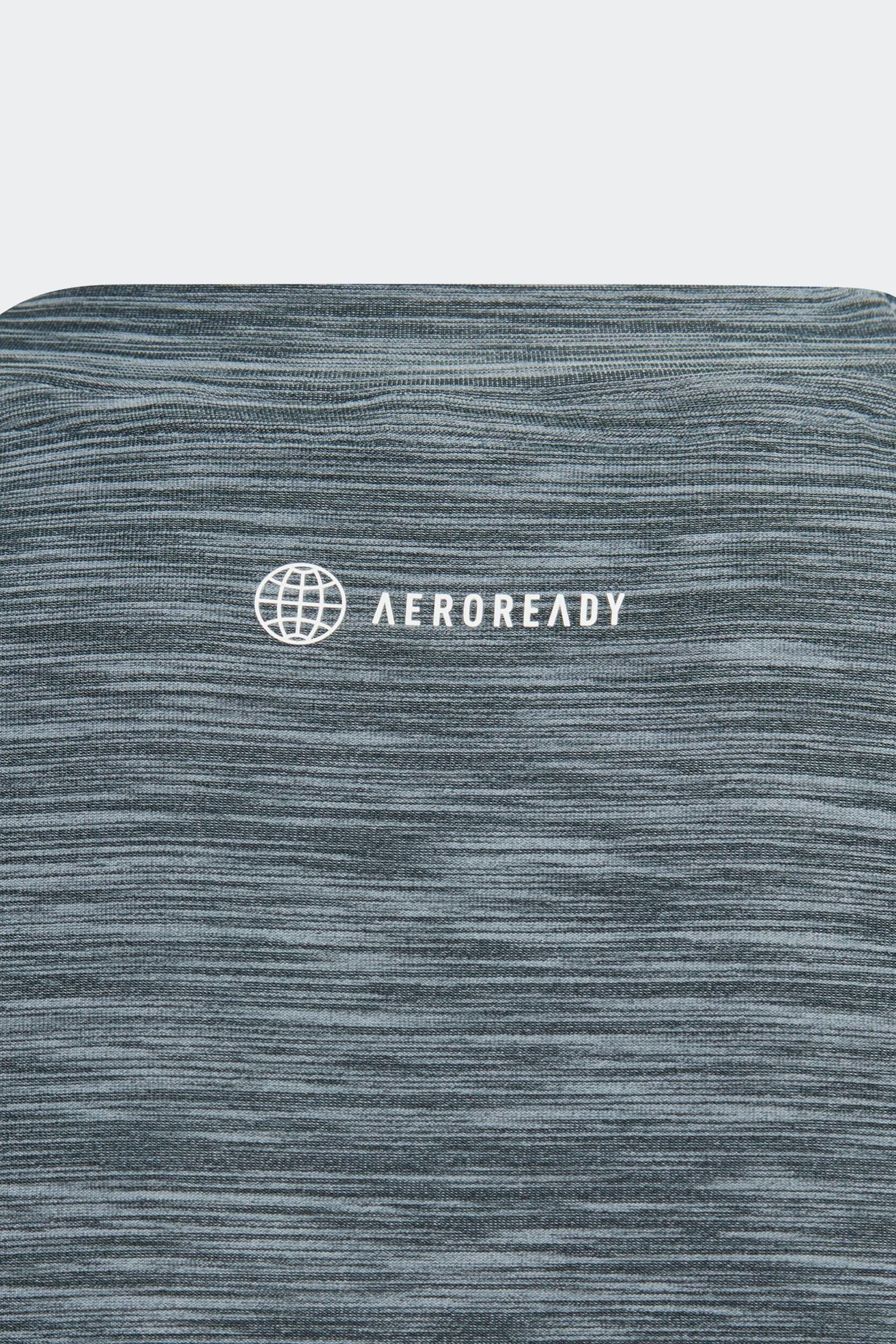 adidas Grey Sportswear Aeroready Heather T-Shirt - Image 5 of 5