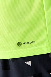 adidas Green Regular Fit Sportswear Train Essentials Aeroready Logo T-Shirt - Image 4 of 9