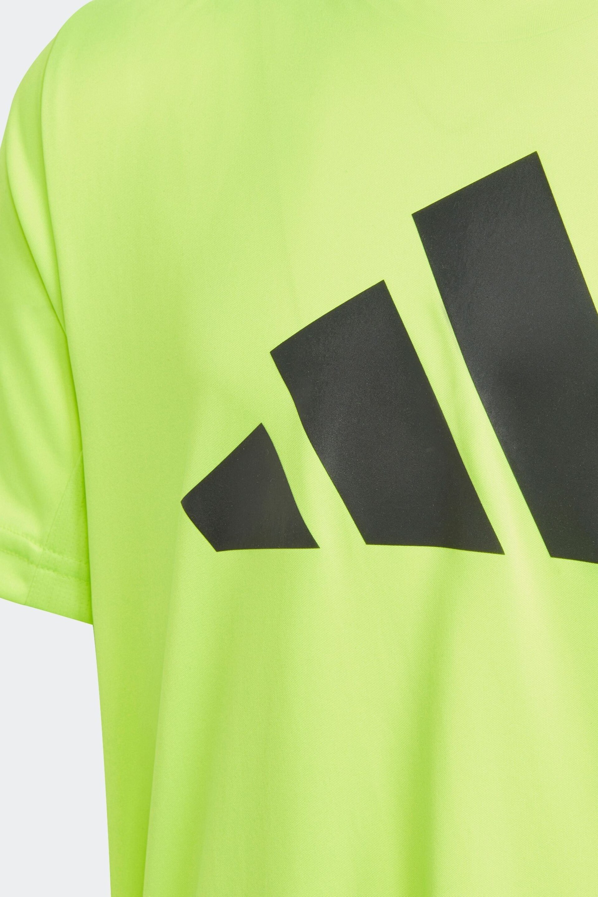 adidas Green Regular Fit Sportswear Train Essentials Aeroready Logo T-Shirt - Image 7 of 9