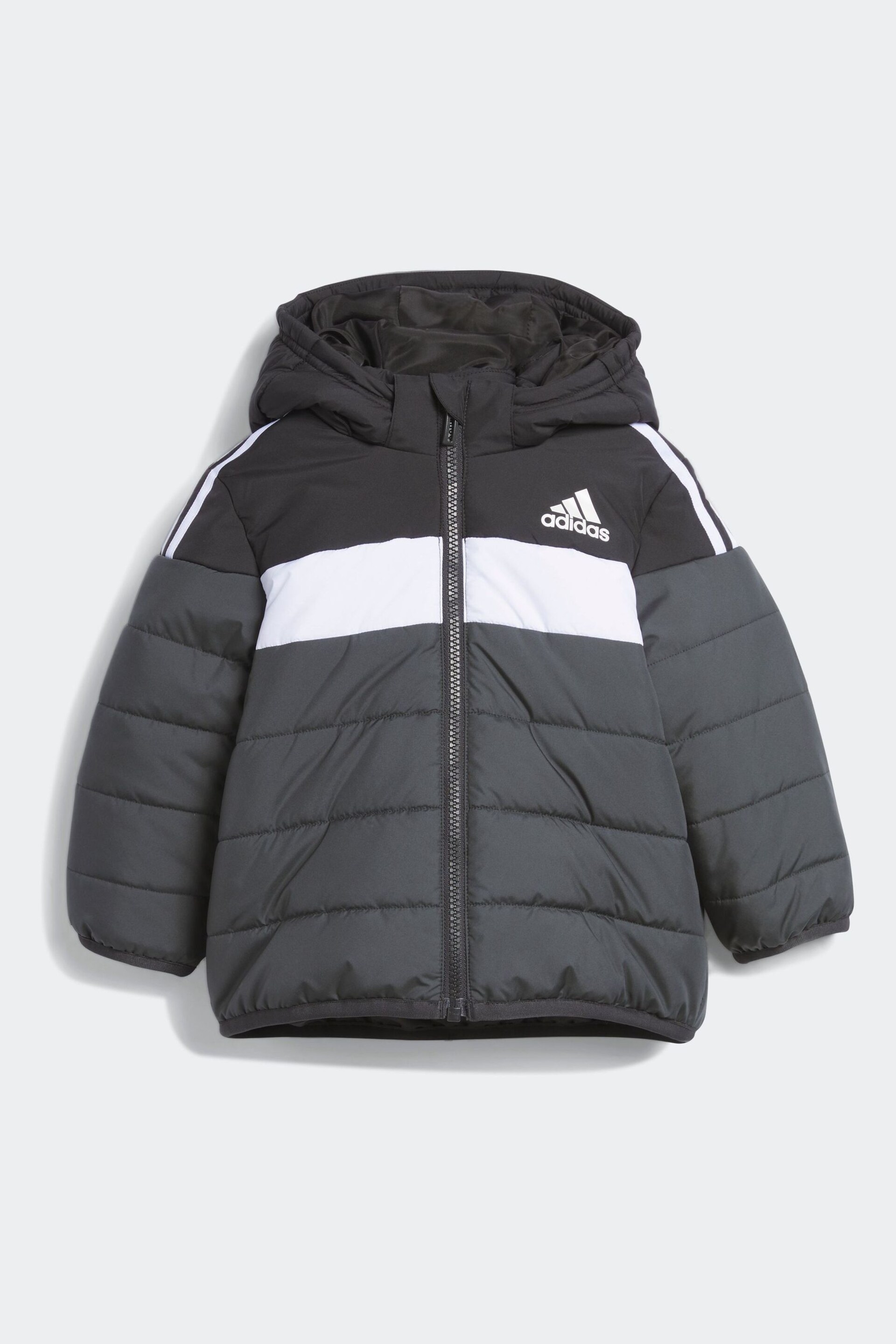 adidas Black Infant Padded Jacket - Image 1 of 4