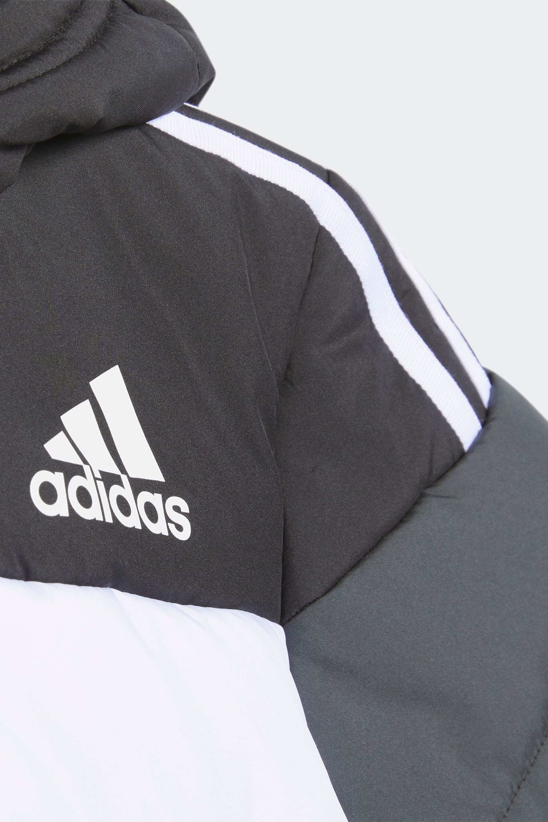 adidas Black Infant Padded Jacket - Image 3 of 4