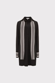 Reiss Black Ellie Side Stripe Mini Dress - Image 2 of 9