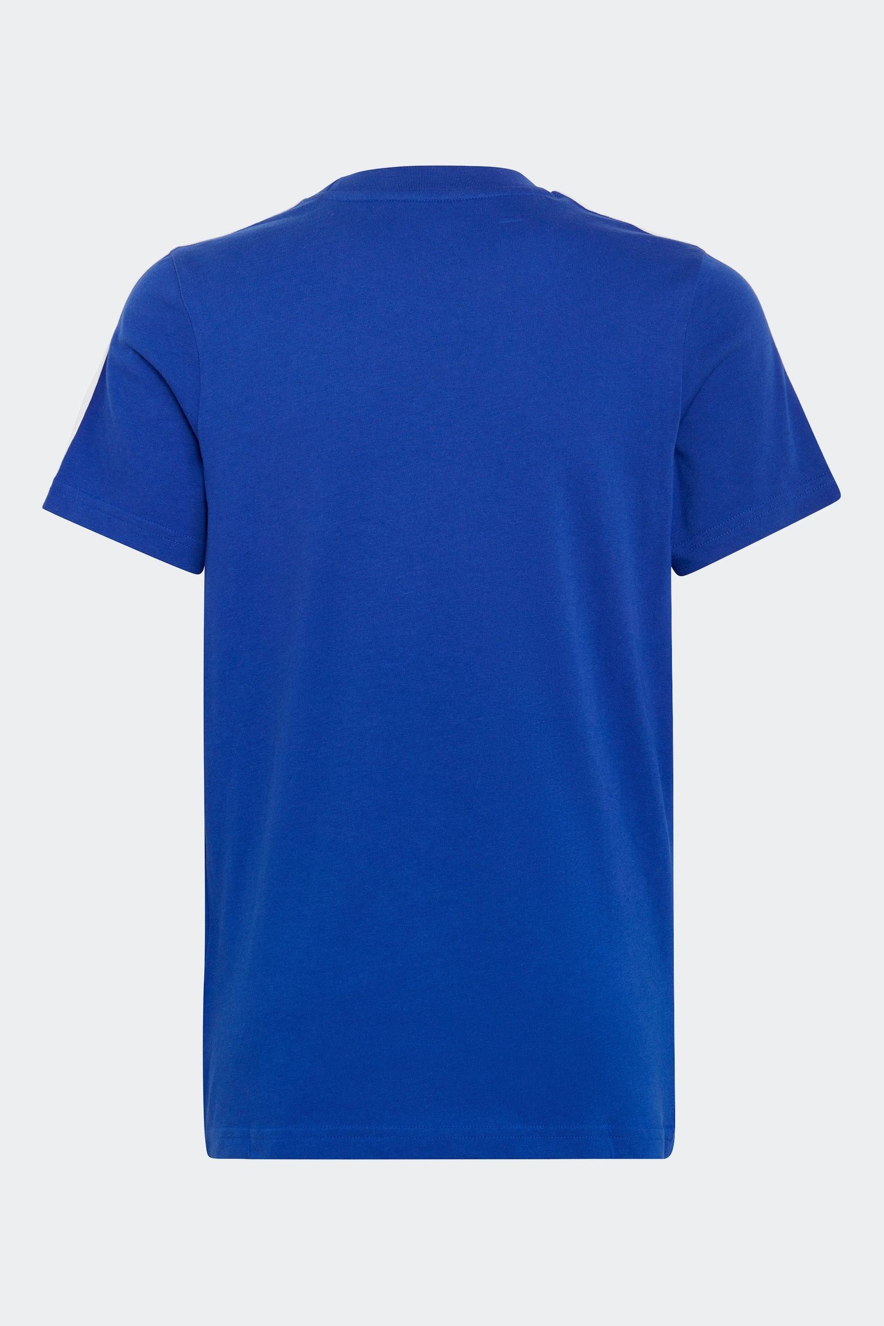 Adidas essential 3 stripe t shirt discount