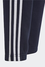 adidas Blue Sportswear Essentials 3-Stripes Fleece Joggers - Image 5 of 5