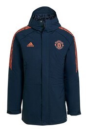 adidas Blue Manchester United Training Stadium Parka Jacket - Image 1 of 1