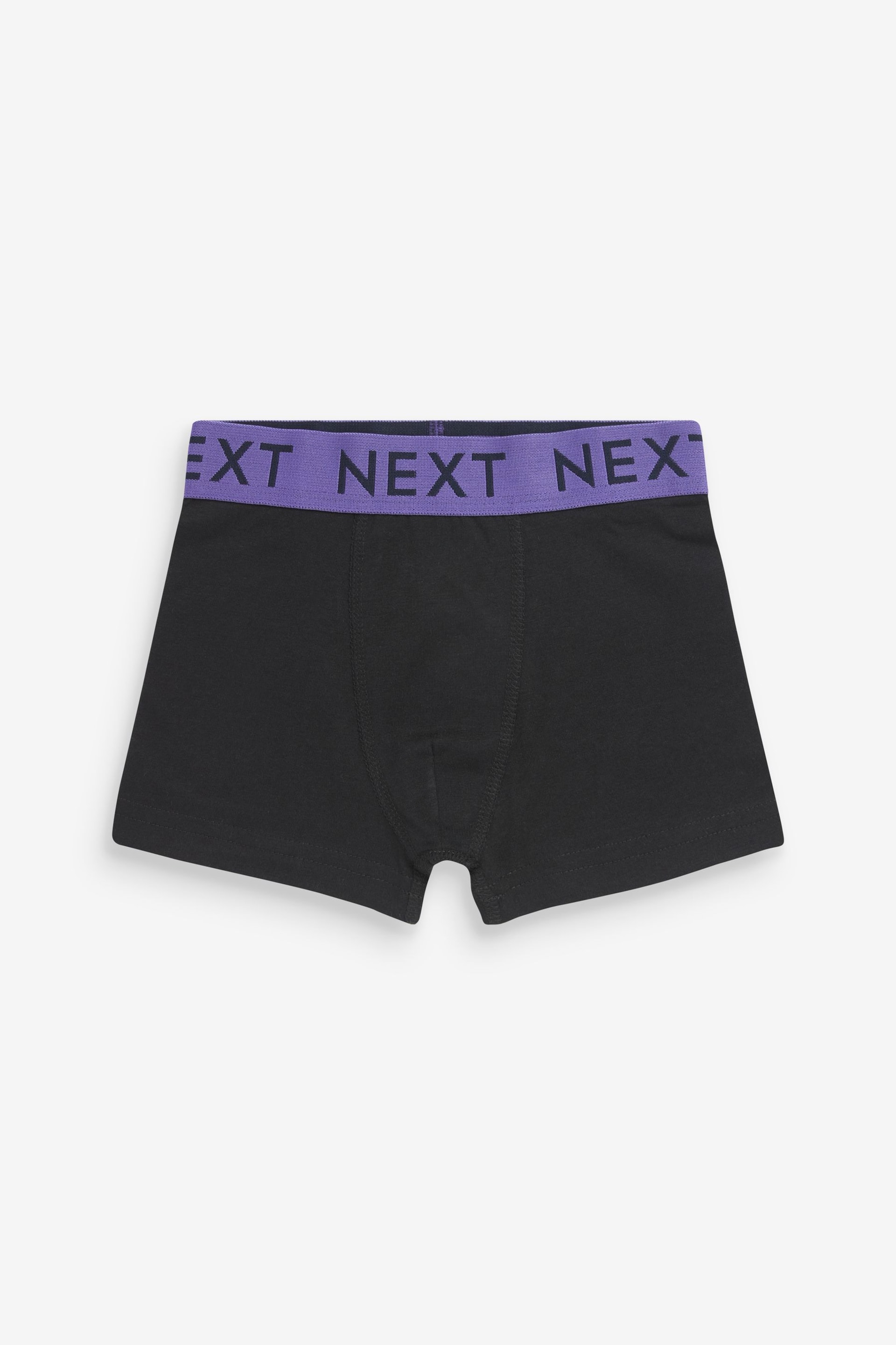 Black Bright Waistband Trunks 10 Pack (1.5-16yrs) - Image 8 of 12