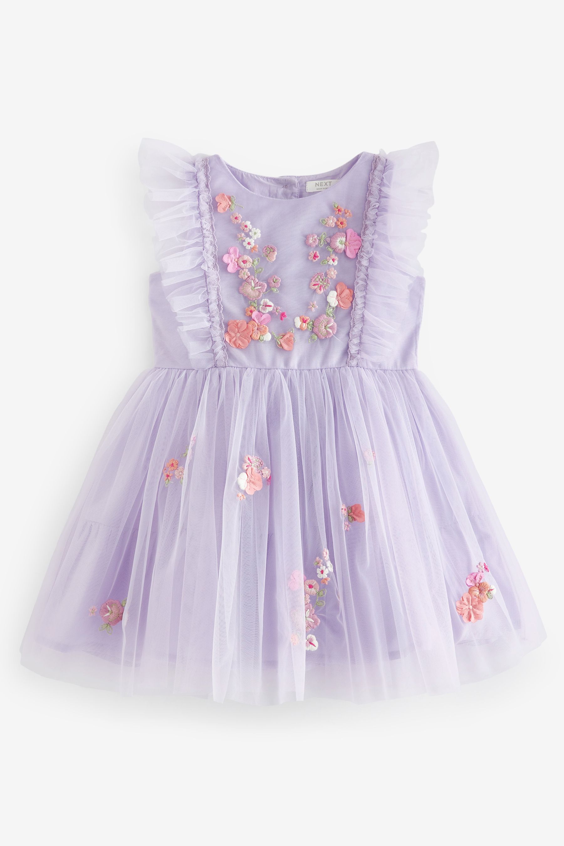 Buy Lilac Purple Mesh Party Dress 3mths 8yrs from Next Luxembourg