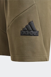 adidas Green Dark Sportswear Future Icons Logo 8-Inch Shorts - Image 6 of 6