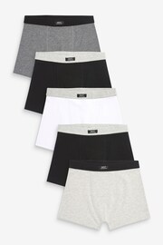 Grey Soft Waistband Trunks 5 Pack (1.5-16yrs) - Image 1 of 8