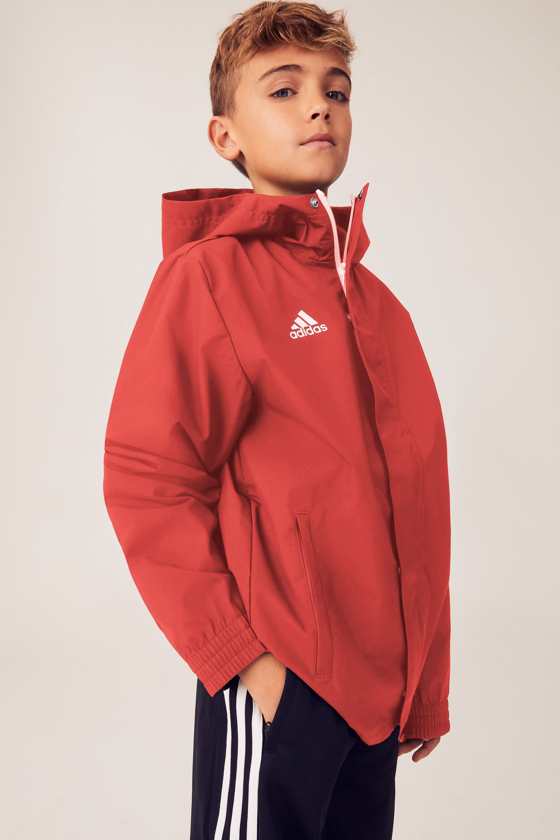 Jacket adidas red sales