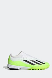 adidas White/Black Kids Sport Performance X Crazyfast.3 Turf Boots - Image 1 of 9