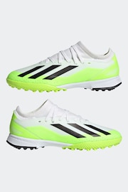 adidas White/Black Kids Sport Performance X Crazyfast.3 Turf Boots - Image 5 of 9