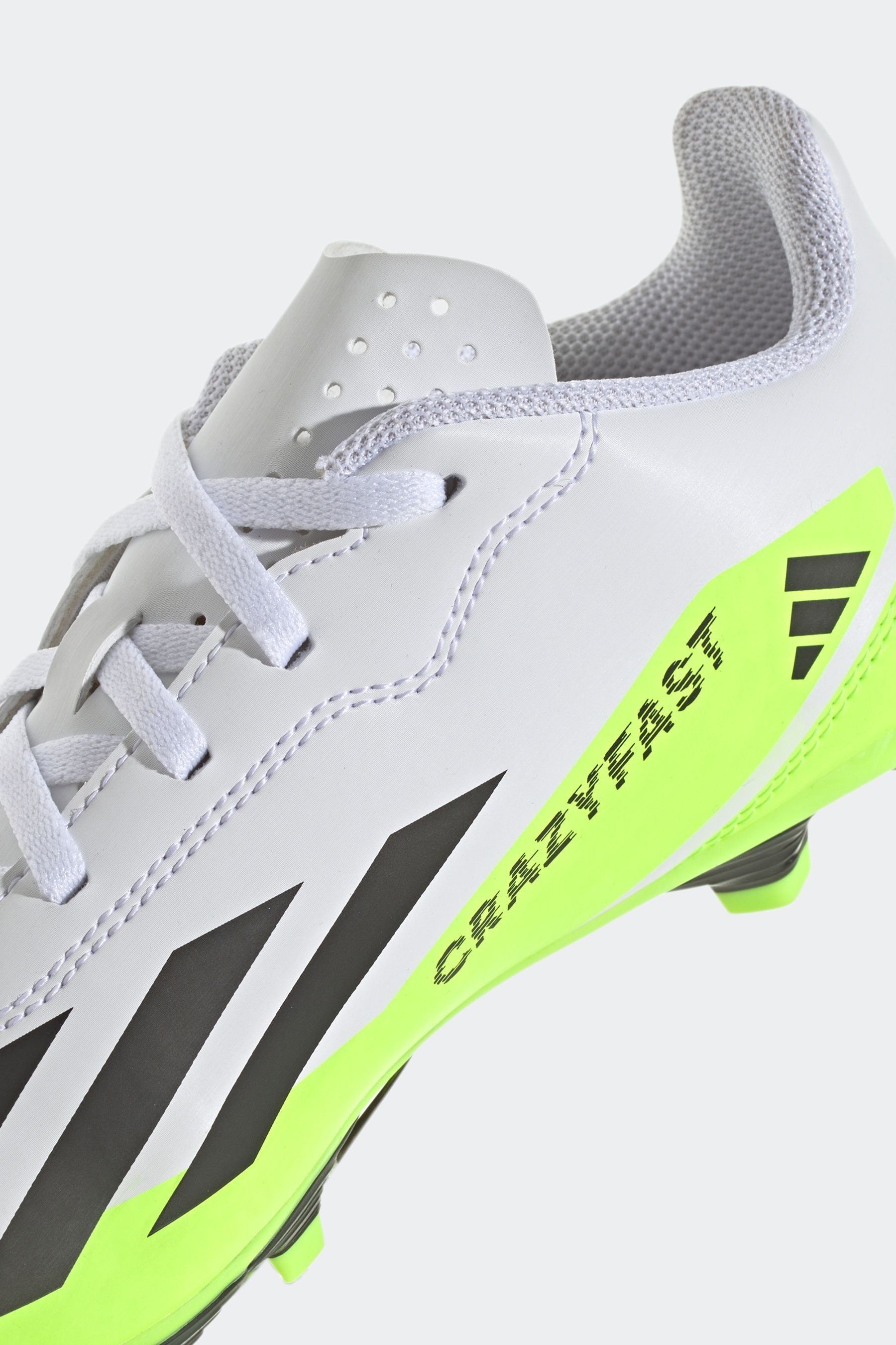 Buy adidas White Black X Crazyfast.4 Flexible Ground Football Boots from Next Luxembourg